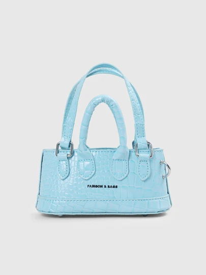 DareSee Mini Fashionable Patent Leather Crocodile Pattern Women's Handbag