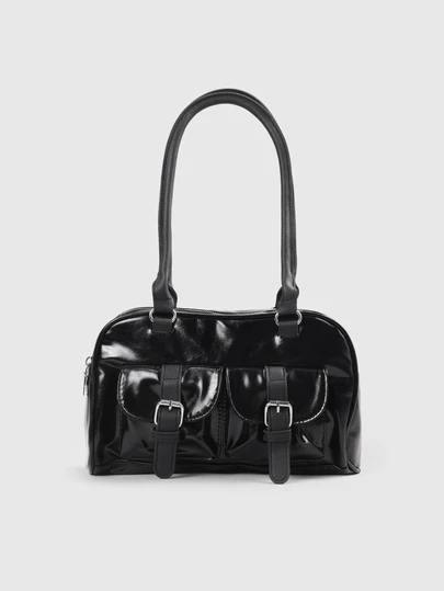 DareSee 1 chiếc túi tote cổ điển tối giản có khóa kéo, trang trí bằng các ngăn nhỏ, hai quai xách, phù hợp cho nữ giới sử dụng hàng ngày khi đi làm và dạo phố.