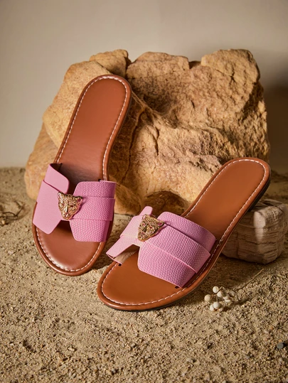 Tropiscape New Spring/Summer Fashion H-Shaped Slippers Women, Casual Open-Toe Slides, Comfortable Slip-On Sandals, Black/Beige/Brown, Flat, Embossed, Blogger Recommended, Desert Keys, French High-End, Rhinestone Thick-Sole Sandals, Beach Shoes, New Fairy-Style Strap Sandals, Low-Heel Round-Toe Indoor/Outdoor Slippers, Crocodile Print Versatile Flat Slides For Summer Cottagecore,SummerOutfit