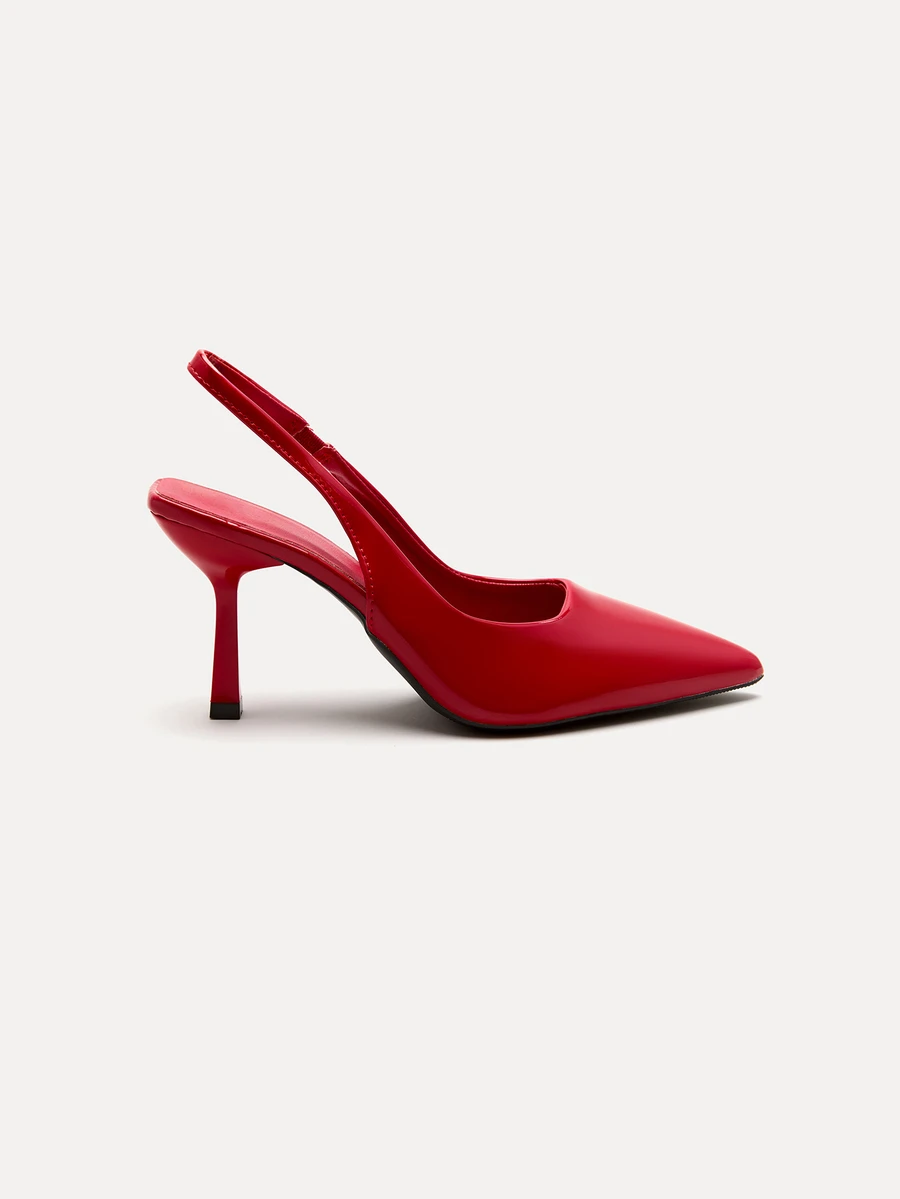 TuEzra 2026 New 9cm Stiletto High Heel Patent Leather Fashion Pointed Toe Comfortable Versatile Pumps - Red - View 1