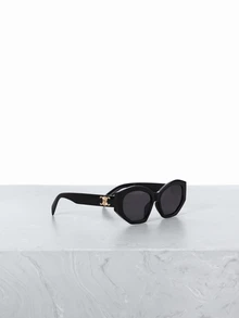 CHICVUE 1pc Polygon Oversized Women Fashion Fashion Glasses, Eyewear For Street Style, Outdoor Travel Beach Accessories - black gray - View 3