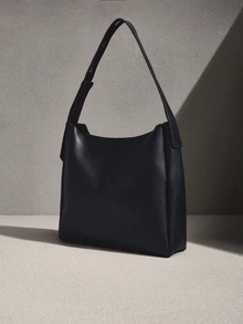 NobleVue Minimalist Square Bag With Inner Pouch For Teen Girls Women College Students,Rookies & White-Collar Workers Perfect For Office,Work ,Business,Commute Best Work Bag For Women, Eye-Catching Work Bags For Women - Black - View 3