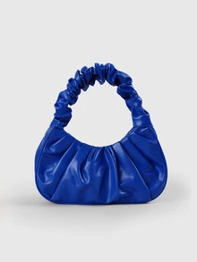 DareSee Fashionable High Cost-Effective Ruched Cloud Bag, Solid Color Shoulder Underarm Bag, Versatile Solid Color Handbag For Women Back To School - Blue - View 1