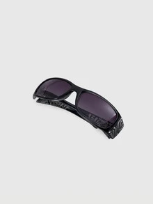 DareSee 1pc Narrow Frame Laser Rhinestone Printed Glasses For Women, Fashion Accessory For Casual, Retro Y2K Basic Style, Business Casual Gift, Back To School - Multicolor - View 5