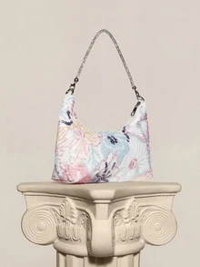 Rylithe (Random Pattern) Shoulder Bag, Sequin Bag, Floral Pop, Embroidery Bag, Gala Night, Party Outfits, Prom Bag, Prom Accessories - Multicolor - View 7