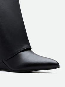 CHICVUE Women's Fashion Boots, Knee-High Boots, Cuff Boots, Western Boots, Pants Boots, Leg Boots, Hot Girl Boots, Eye-Catching, Suitable For Daily Wear - Black - View 5
