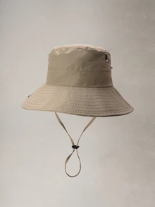 Hatastic 中性水桶帽 戶外防曬 登山 沙漠露營 遮陽帽 返校季 - 卡其色 - 查看 5