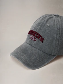 Hatastic 1pc Women's Embroidered Letter BROOKLYN 1947 Washed Baseball Cap, Adjustable Outdoor Sun Protection Casual Hat Halloween - Baseball Cap - View 4