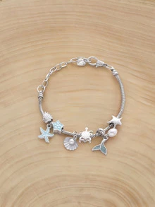Glizzene This Fashionable And Unique Handmade Beaded Bracelet - Blue Ocean - View 1