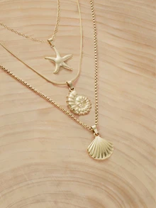 Glizzene Kalung Liontin - Yellow Gold - View 3