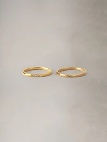 Hatastic Set Cincin - Emas - View 2