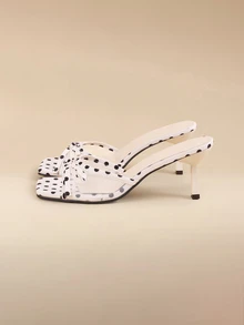 Glizzene Beige Summer New Square Toe Mesh Breathable Open Toe High Heel Sandals, Versatile Minimalist Stiletto Sandals - Beige - View 4