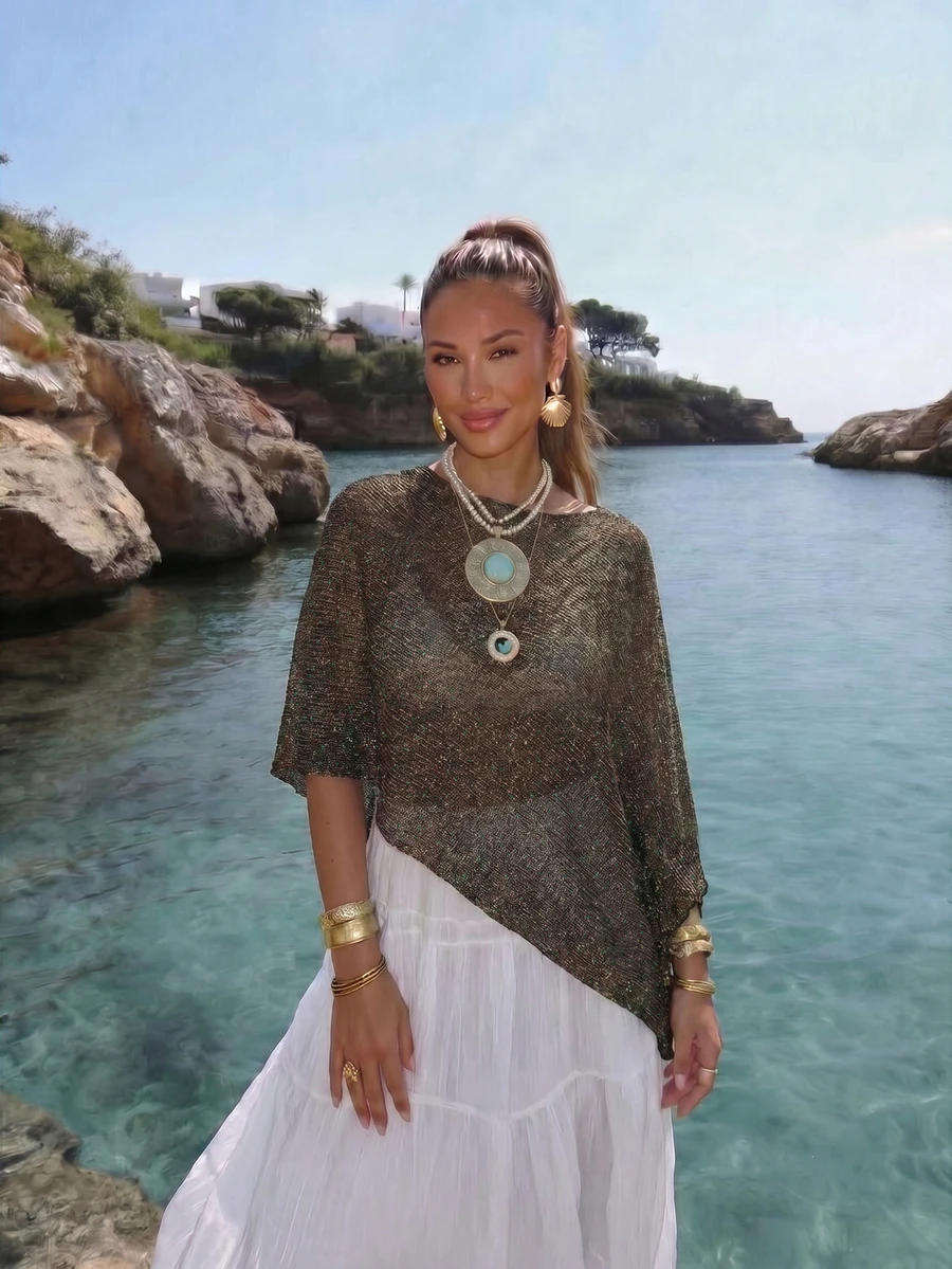 Mori 2026 Spring/Summer New Asymmetric Cover Up For Women
