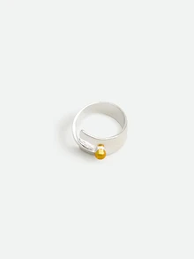 CHICVUE 1枚复古时尚女士宽面戒指，经典百搭，适合日常生活、聚会和度假佩戴。 - 戒指 - 查看 3
