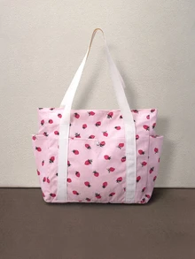 Hatastic Women Tote Bags - Berwarna merah muda - View 2