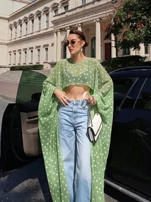 Trang phục mùa hè & kỳ nghỉ cho nữ, Lễ hội tháng 6, Thời trang & Thanh lịch cho quý cô đi du lịch - màu xanh lá - Xem 3