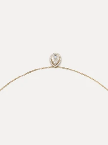 TuEzra 1pc Elegant Sexy Raindrop Chain Backless Necklace, Suitable For Women Any Occasion - Gold - View 9