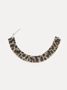 TuEzra Gorgeous Retro Leopard Crystal Rhinestone Necklace Earrings Set For Wife Girl Friend Valentines Gift 3 In 1,Mom,Mother,Mother's Day,Gift - Silver - View 6