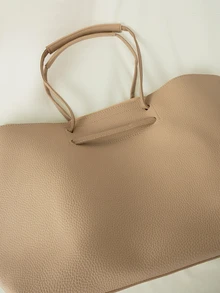 Clariva 1pc Vintage Large Capacity Tote Bag, Convertible Shoulder Bag, Versatile Commuter Seashell Handbag, Casual High-Quality Adjustable Strap Women Bag - View 5