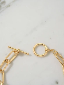 Clariva Kettenarmband mit Strass Dekor - Goldgelb - Übersicht 5