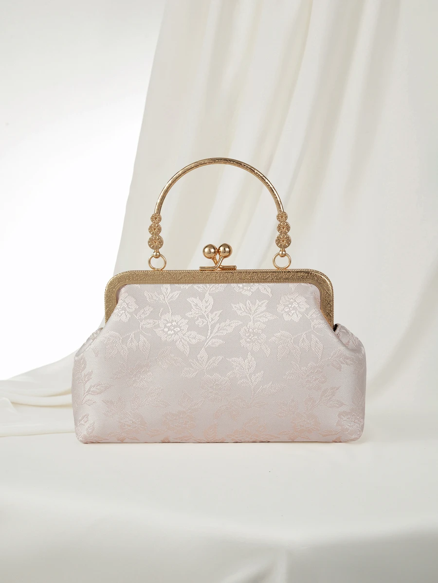 Clariva 2026 New Sequin Chain Evening Clutch Bag, Fashion Celebrity Handbag, Shoulder Bag, Crossbody Bag, Solid Color Zipper Chain Tote Bag - Pink - View 1