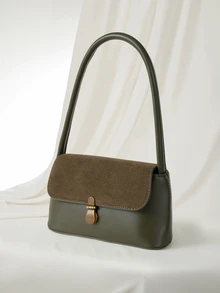 Clariva 2025 Retro Niche French Baguette Bag, New Fashion French Underarm Bag, Shoulder Handbag, Commuter Bag - Green - View 2