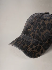 Hatastic 1pc Women's Leopard Print Baseball Cap, Fashion Versatile Sun Hat, Spring/Summer Halloween - Multicolor - View 5
