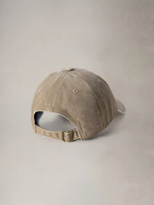 Hatastic 1件女款水洗素色復古休閒棒球帽，萬聖節適用 - 彩色 - 查看 2