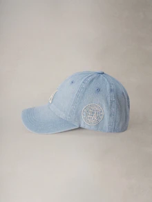 Hatastic 1件女款 LA 字母刺繡水洗牛仔棒球帽，街頭時尚帽，防曬，秋季萬聖節 - 多色 - 查看 3