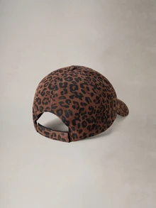 Hatastic 女款可調節豹紋棒球帽，休閒防曬帽，適合日常穿著與萬聖節 - 咖啡色 - 查看 2