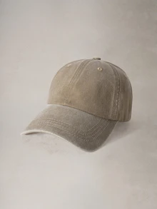 Hatastic 1件女款水洗素色復古休閒棒球帽，萬聖節適用 - 彩色 - 查看 4
