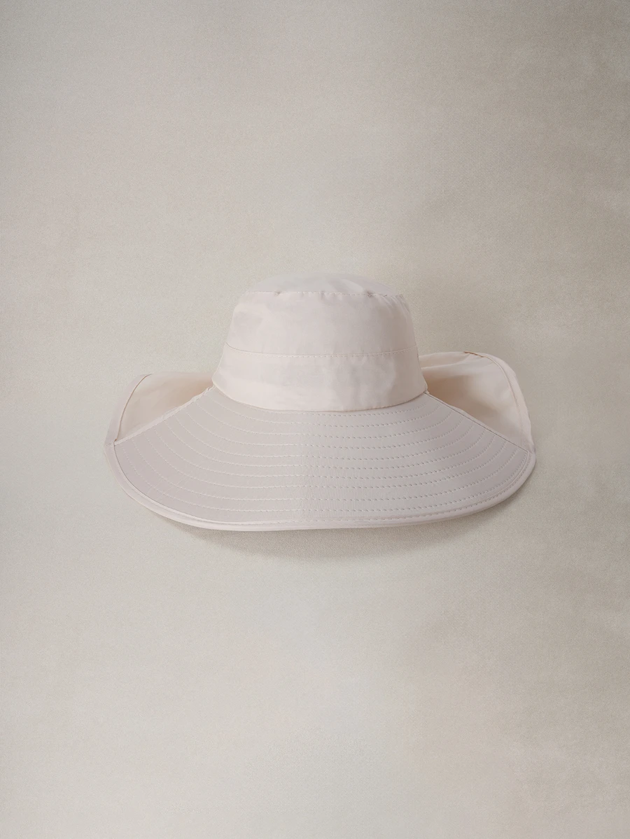 Hatastic 1件新款護頸遮陽帽,女款防曬遮陽,臉部與UV防護,大帽簷萬聖節款 - 彩色 - 查看 1