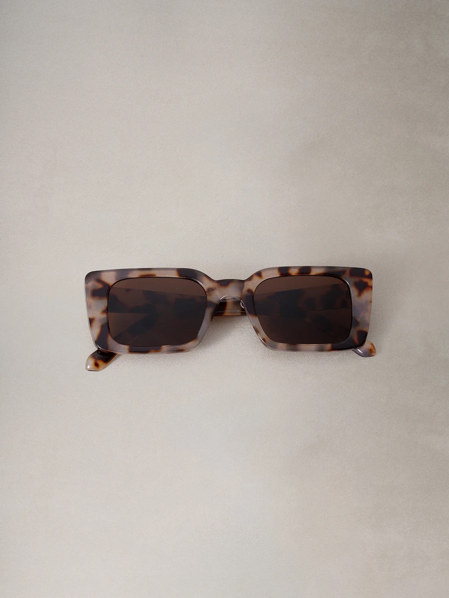 Hatastic Square Frame Fashion Glasses For Daily Life Sunglasses Beach Sun Glasses, Outdoor, Travel ,Back To School - Chocolate Brown - View 1