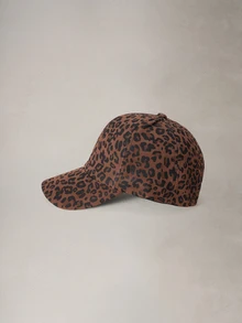 Hatastic 女款可調節豹紋棒球帽，休閒防曬帽，適合日常穿著與萬聖節 - 咖啡色 - 查看 3