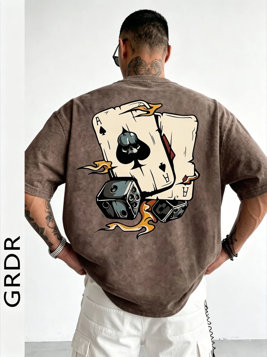 GRDR 男士时尚宽松短袖T恤 | 精致设计 | 夏季必备 | 百搭易配 | 展现你的风格