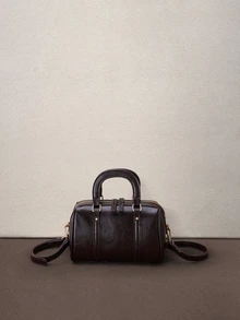 Hatastic Boston Handbag, Shoulder Bag, Pillow Bag Back To School - Coffee - View 1