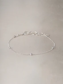 Hatastic 2 Buah Gelang Mutiara Sederhana dan Elegan untuk Wanita, Serbaguna (Jumlah Mutiara Dipilih Secara Acak) Kembali ke Sekolah - Perak - View 3