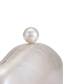 Rylithe ELLA GRACE - Clutch Akrilik Warna Solid Elegan, Dekorasi Mutiara Mewah untuk Wanita, Sempurna untuk Pernikahan, Pesta Koktail, Perjamuan - Putih - View 6