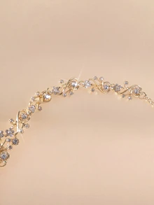 Etoivie Rhinestone Decor Drop Earrings & Necklace Halloween - Yellow Gold - View 4