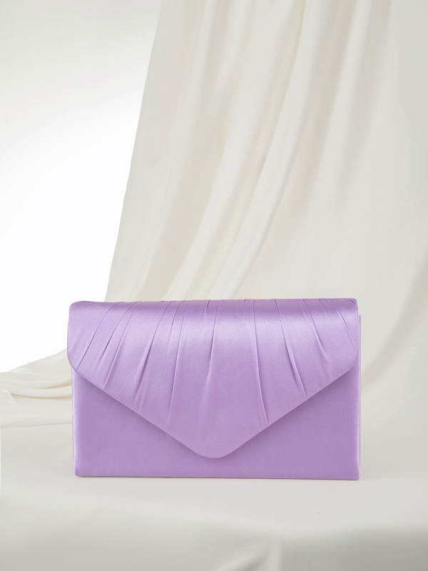 Clariva 1 pieza Bolso de mano morado lila para mujer, bolso de mano de terciopelo de alta gama estilo sobre con diseño de solapa, adecuado para vacaciones, viajes, verano