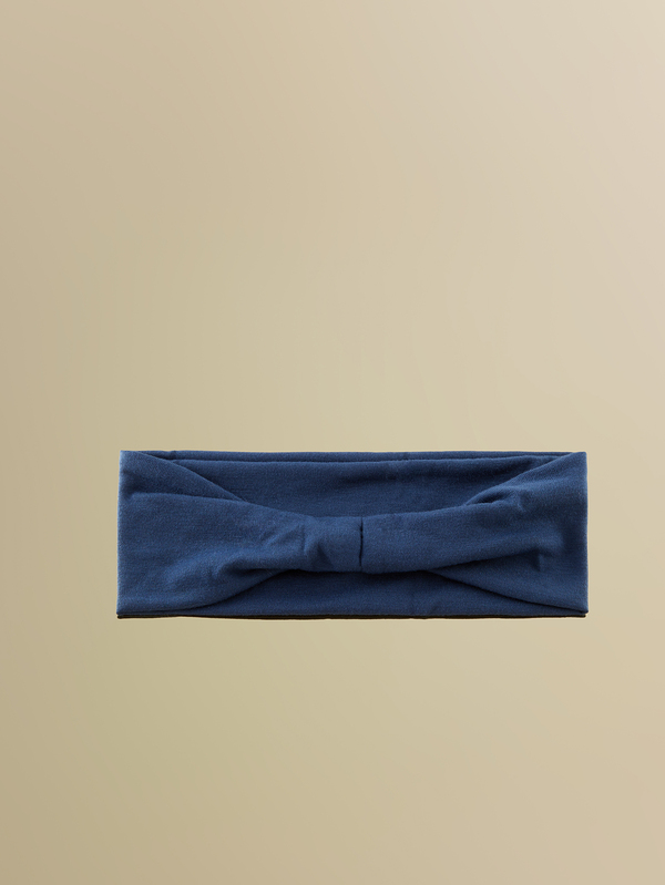 NobleVue 1pc Navy Blue Solid Color Sports Yoga Headband, Moisture Wicking Elastic Hairband For Men And Women, Running, Fitness