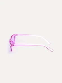 TuEzra 1 Pair Cat Eye Candy Purple Sunglasses For Women And Men, Suitable For Daily Life, Rave Parties, Music Festivals, Street Photography - Mauve Purple - View 5