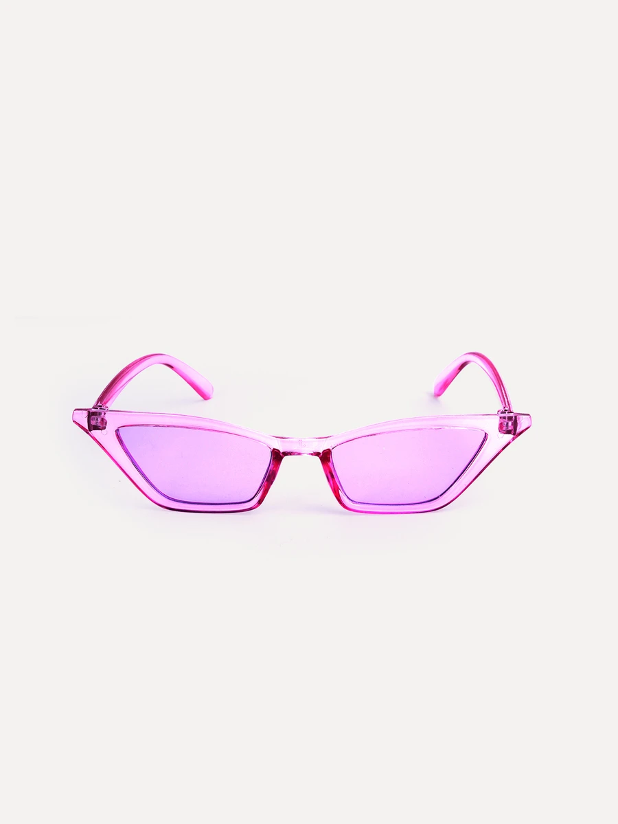 TuEzra 1 Pair Cat Eye Candy Purple Sunglasses For Women And Men, Suitable For Daily Life, Rave Parties, Music Festivals, Street Photography - Mauve Purple - View 1