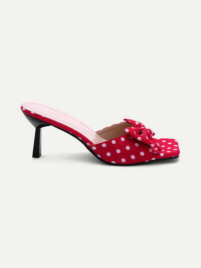 TuEzra Spring/Summer Women's Square Toe High Heel Bowknot Dress Sandals, Sexy Open Toe Slide Sandals