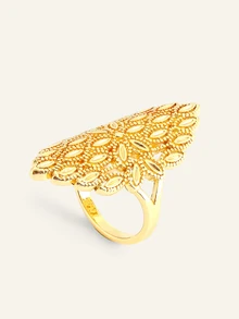 Farahzel 1pc Women's Charming Ring, Suitable For Engagement Party, Valentine's Day And Other Occasions - 1# - View 2