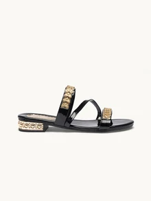 Farahzel Women's Flat Sandals, Summer Double-Use Rhinestone Shoes, Fashionable For Outdoor Use Valentines,Beach Outfits - View 5