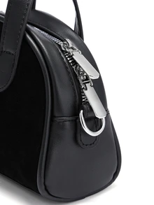Okurime. 1pcLadies' Handbag, Shoulder Bag, Crossbody Bag, Tote Bag, Satchel, Autumn, Mini Bag, Shell Bag, Scratch-Resistant And Wear-Resistant Material - Black - View 5