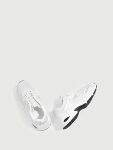DareSee New Casual Sports Sneakers, Chunky Sneakers, Halloween - White - View 2