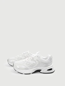 DareSee New Casual Sports Sneakers, Chunky Sneakers, Halloween - White - View 4