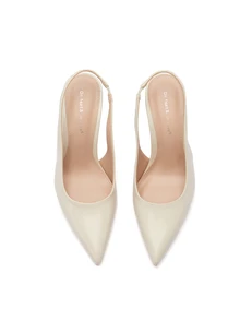 Rylithe Women's Elegant Pointed Toe Stiletto Heel Slingback Pumps, Suitable For Dresses And Weddings, Elegant - Apricot - View 3